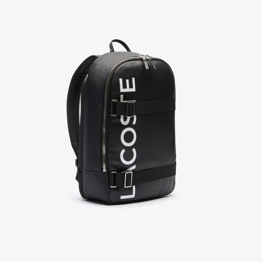 Mochilas Pretas Branco Masculino Lacoste L.12.12 Branded And Strap EQ7-98249R9
