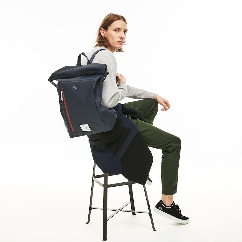 Mochilas Azul Marinho Masculino Lacoste L.12.12 Concept DJ2-14811O9