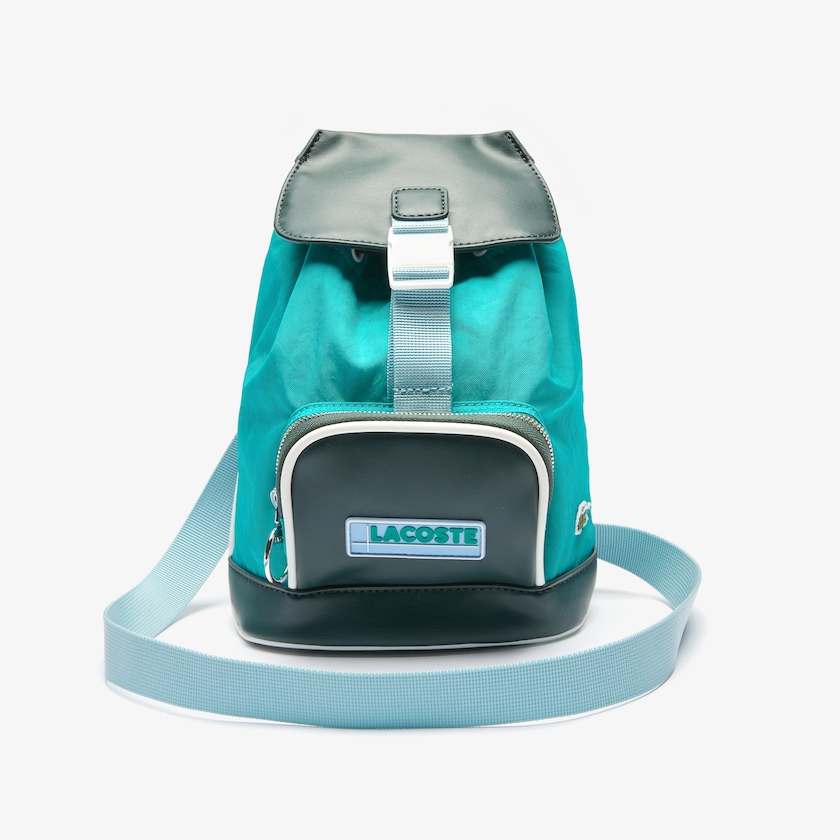 Mochilas Verdes Escuro Feminino Lacoste LCST Badge Small Colorblock AV2-61156M2
