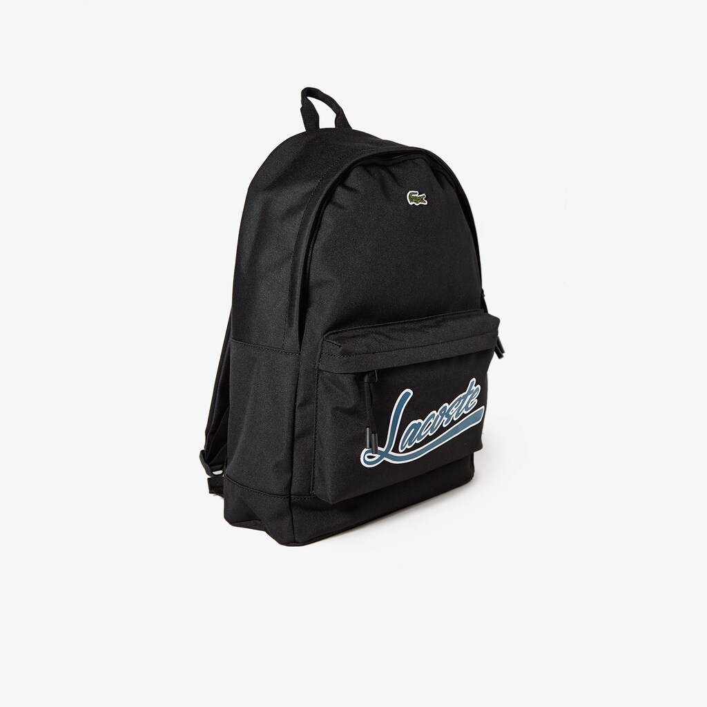 Mochilas Pretas Masculino Lacoste Neocroc Script KK0-65856G5