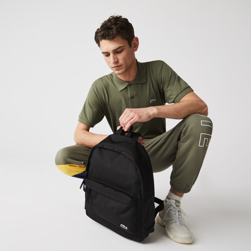Mochilas Pretas Masculino Lacoste Néocroc Canvas WK0-95209W1
