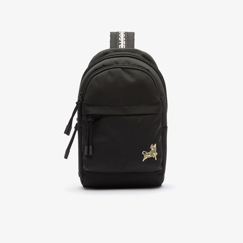 Mochilas Pretas Douradas Masculino Lacoste Pocket RA1-38253E3