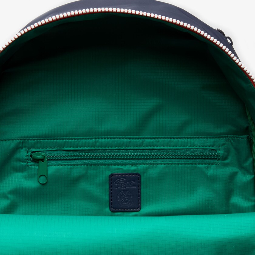 Mochilas Azul Marinho Verdes Masculino Lacoste Roland Garros Nylon ZO7-74577C2