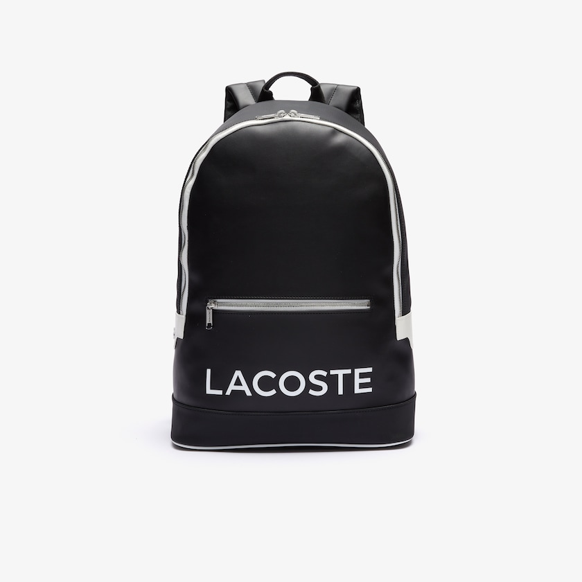 Mochilas Pretas Masculino Lacoste Ultimum Coated Canvas WJ2-89368H4