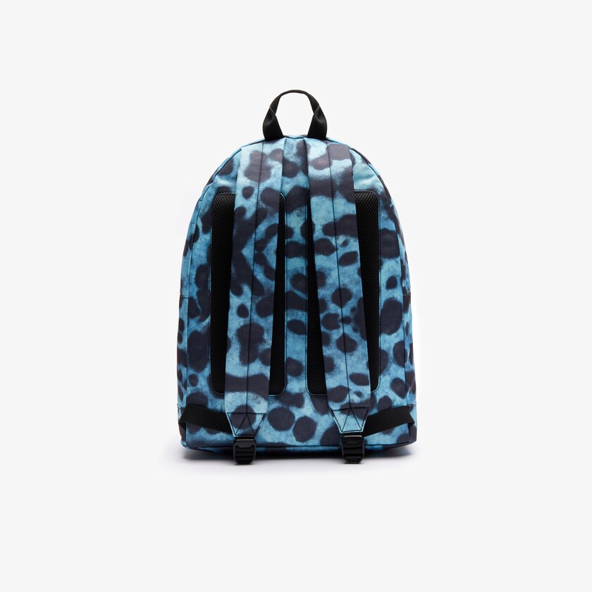 Mochilas Azuis Pretas Masculino Lacoste x National Geographic Animal Print TP7-96519U4