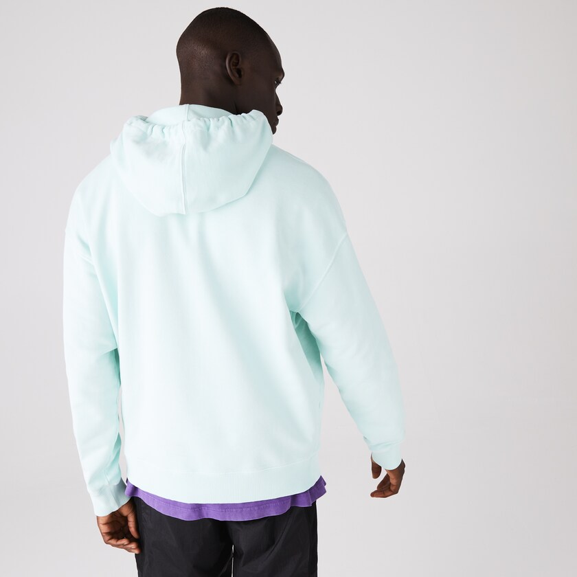 Moletons Turquesa Masculino Lacoste CONCEPTS Collaboration Hooded Fleece YR4-17021W1