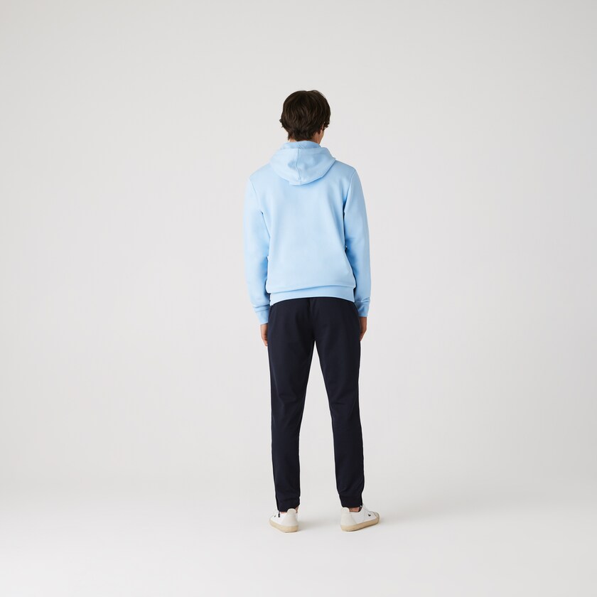 Moletons Azuis Branco Verdes Azuis Masculino Lacoste Colorblock Fleece Zippered Hooded IH2-85798Q9