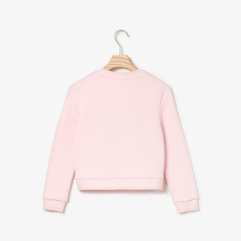 Moletons Luz Rosa Criança Lacoste Crewneck Crocodile Fleece RA0-38733I3
