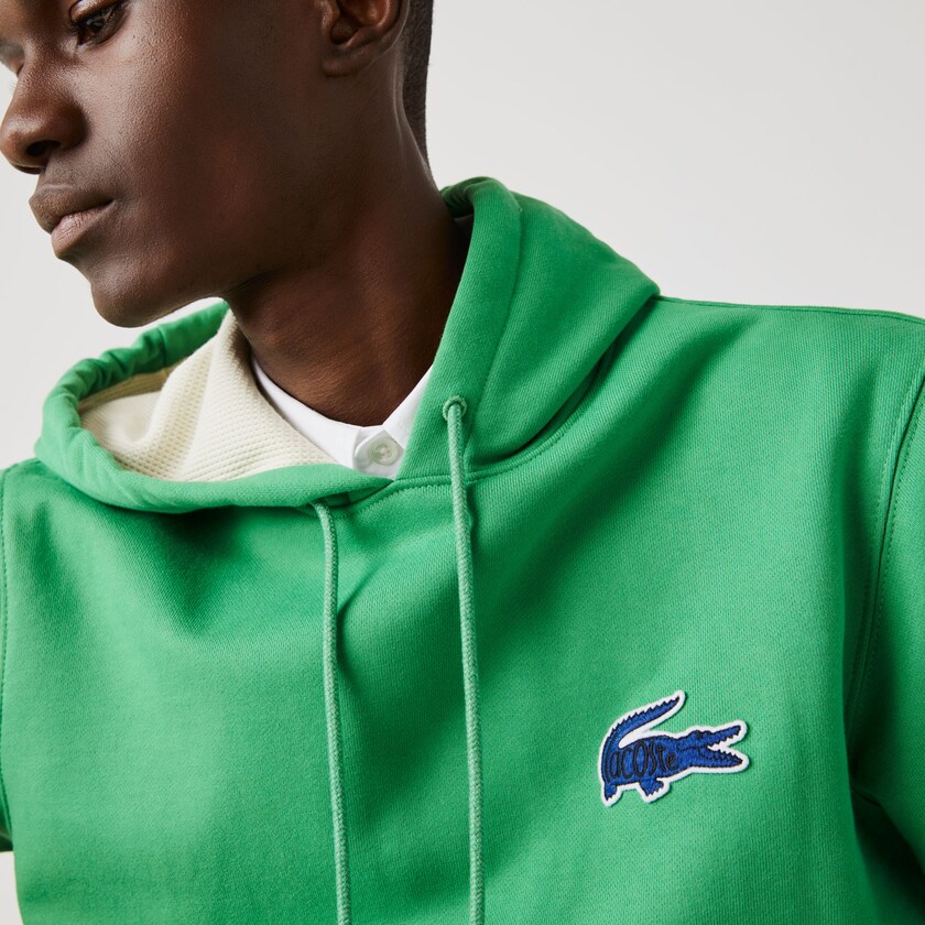 Moletons Verdes Masculino Lacoste Hooded Badge RW0-90049T0