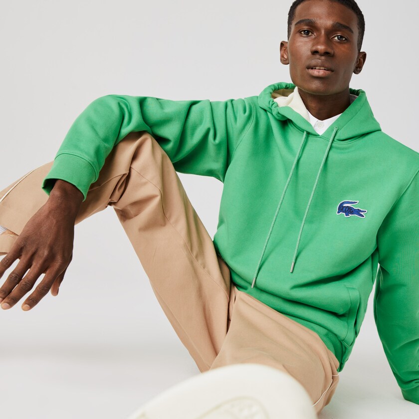 Moletons Verdes Masculino Lacoste Hooded Badge RW0-90049T0