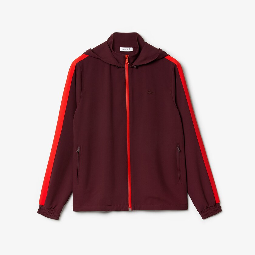 Moletons Vermelhas Escuro Vermelhas Feminino Lacoste Hooded Zip-Up GI3-37803C3