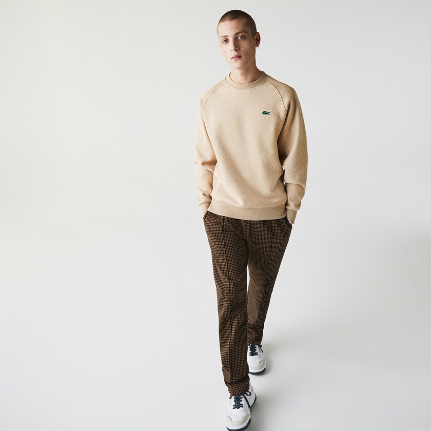 Moletons Bege Masculino Lacoste LIVE Branded Fleece ZR9-09940J8