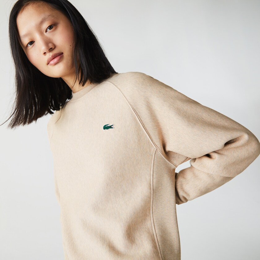 Moletons Bege Masculino Lacoste LIVE Branded Fleece ZR9-09940J8