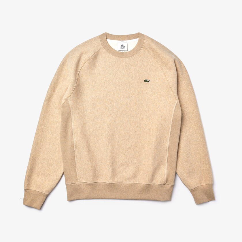 Moletons Bege Masculino Lacoste LIVE Branded Fleece ZR9-09940J8
