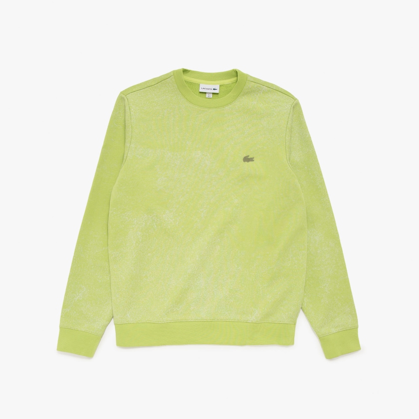Moletons Amarelas Masculino Lacoste Motion Textured Crew Neck PA9-72017E9