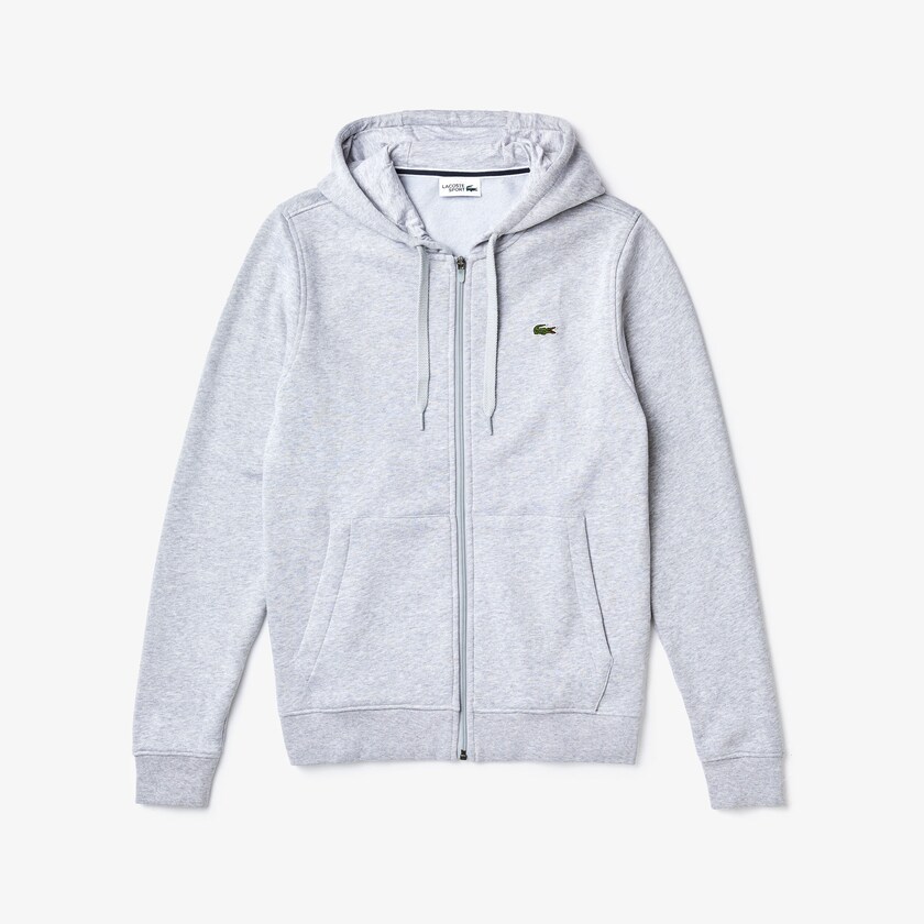 Moletons Cinzentas Masculino Lacoste Presidents Cup Hooded Back-Printed Fleece Zip Golf SH2-00690M9