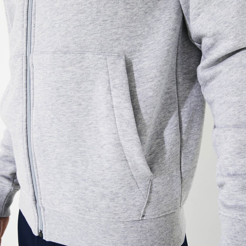 Moletons Cinzentas Masculino Lacoste Presidents Cup Hooded Back-Printed Fleece Zip Golf SH2-00690M9