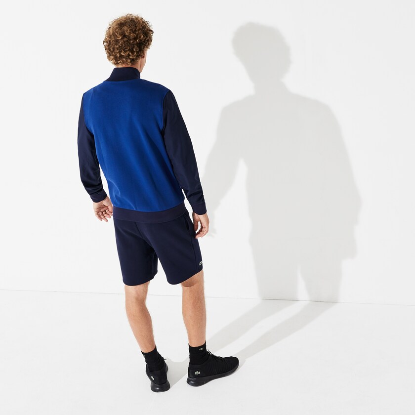 Moletons Azul Marinho Azuis Verdes Masculino Lacoste SPORT Color-Blocked Zip Up Tennis RM2-97209C1