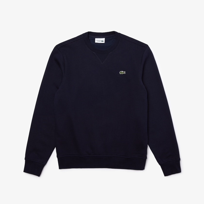 Moletons Azul Marinho Azuis Masculino Lacoste SPORT Cotton Blend Fleece UE1-45704Q2