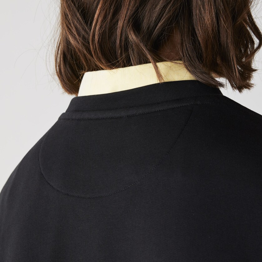 Moletons Pretas Masculino Lacoste SPORT Cotton Blend Fleece WL5-72327V1