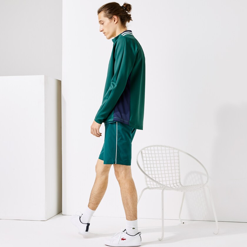 Moletons Verdes Azul Marinho Azuis Branco Masculino Lacoste SPORT Ergonomic Stretch Zip Golf CJ3-01020E5