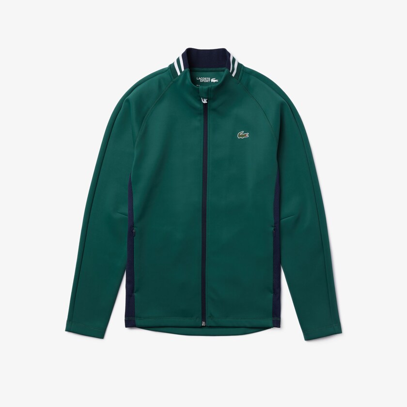 Moletons Verdes Azul Marinho Azuis Branco Masculino Lacoste SPORT Ergonomic Stretch Zip Golf CJ3-01020E5