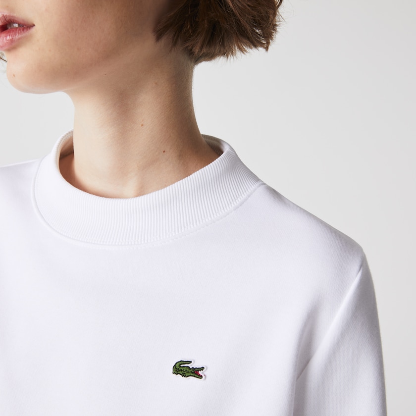 Moletons Branco Feminino Lacoste SPORT Fleece Tennis DT9-29392K4