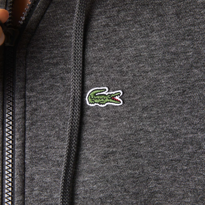 Moletons Cinzentas Feminino Lacoste SPORT Hooded Fleece Zip Tennis LA9-50115X7