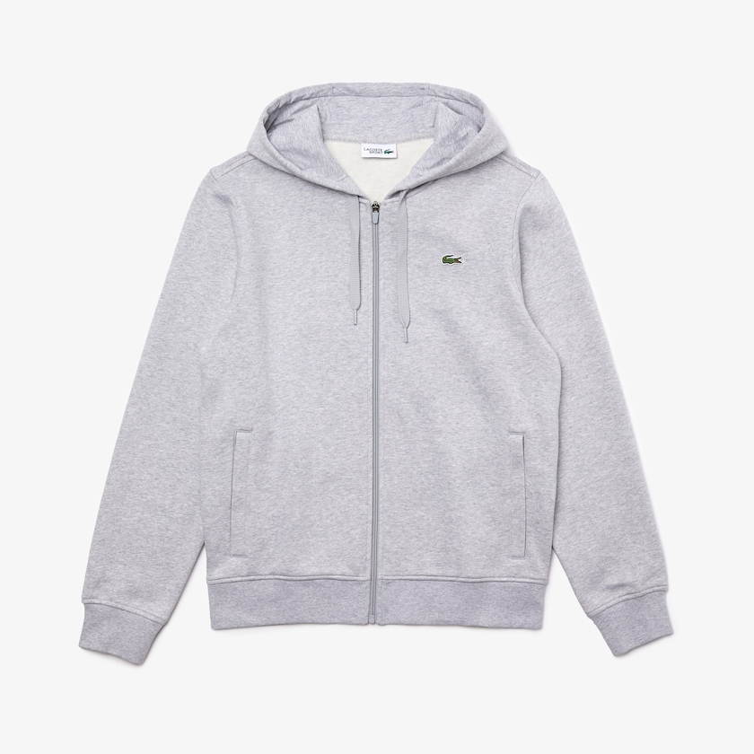 Moletons Cinzentas Luz Cinzentas Masculino Lacoste SPORT Hooded Lightweight Bi-material PC0-34473R1