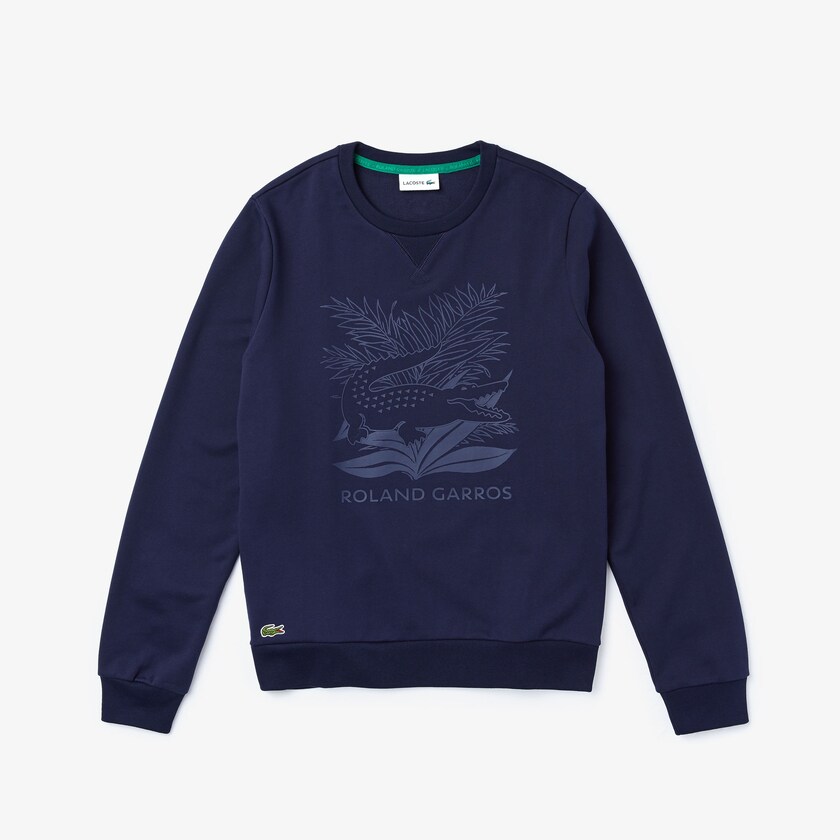 Moletons Azul Marinho Azuis Verdes Masculino Lacoste SPORT Roland Garros Plant Print PN6-39953Z5