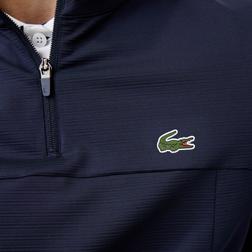 Moletons Azul Marinho Azuis Masculino Lacoste SPORT Stretch Zippered Collar AJ4-44074W3