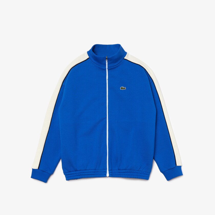 Moletons Azuis Branco Azul Marinho Azuis Criança Lacoste Two-Tone Cotton Fleece Zip IA3-29792U2