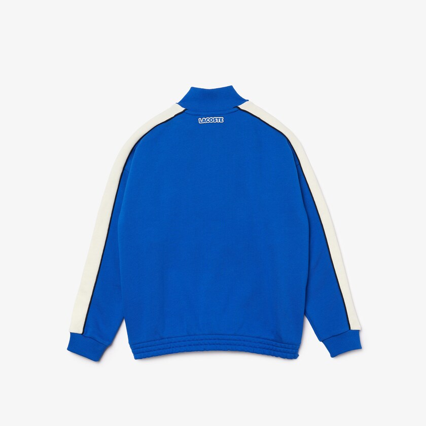 Moletons Azuis Branco Azul Marinho Azuis Criança Lacoste Two-Tone Cotton Fleece Zip IA3-29792U2