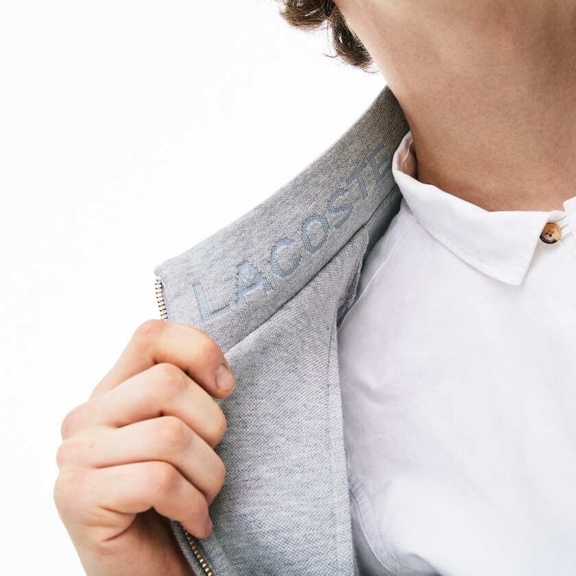 Moletons Cinzentas Masculino Lacoste Zip Fleece AF0-80298N2