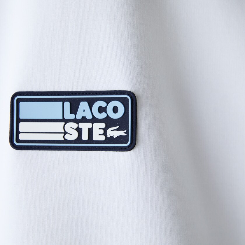 Moletons Branco Masculino Lacoste Zip Pocket Hooded With Badge UN4-66026P2