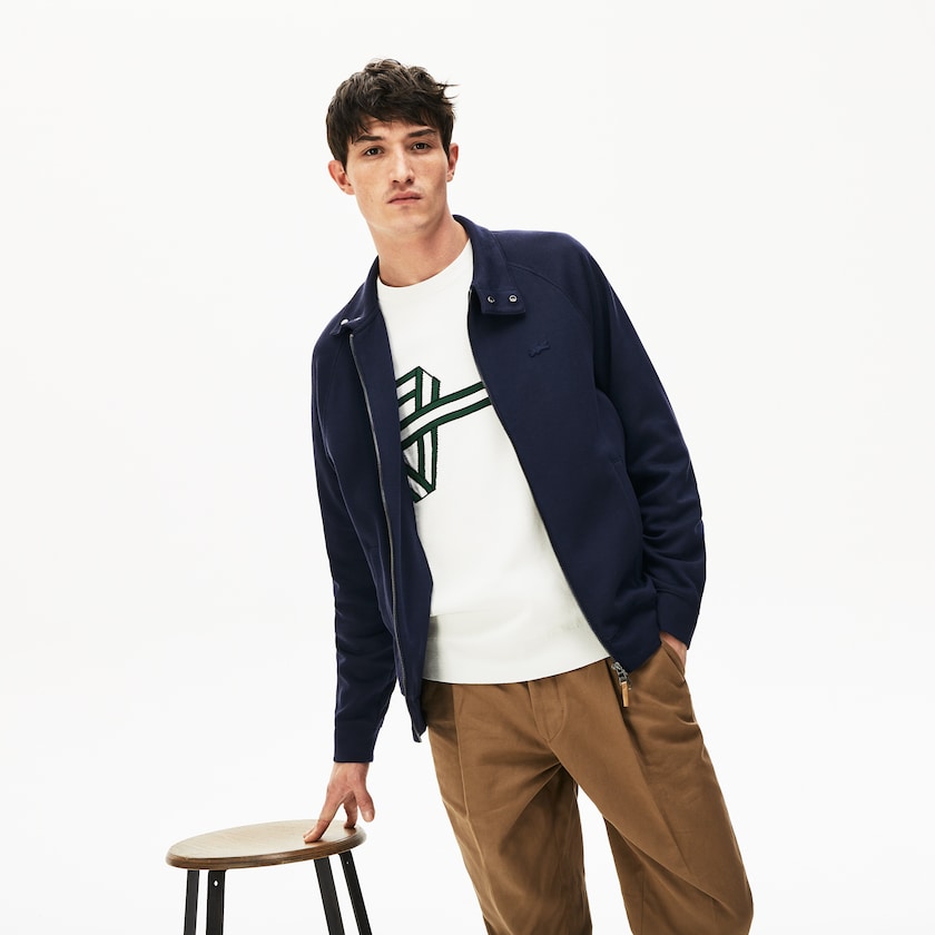 Moletons Azul Marinho Azuis Caqui Verdes Masculino Lacoste Zippered Solid CW7-54905E4