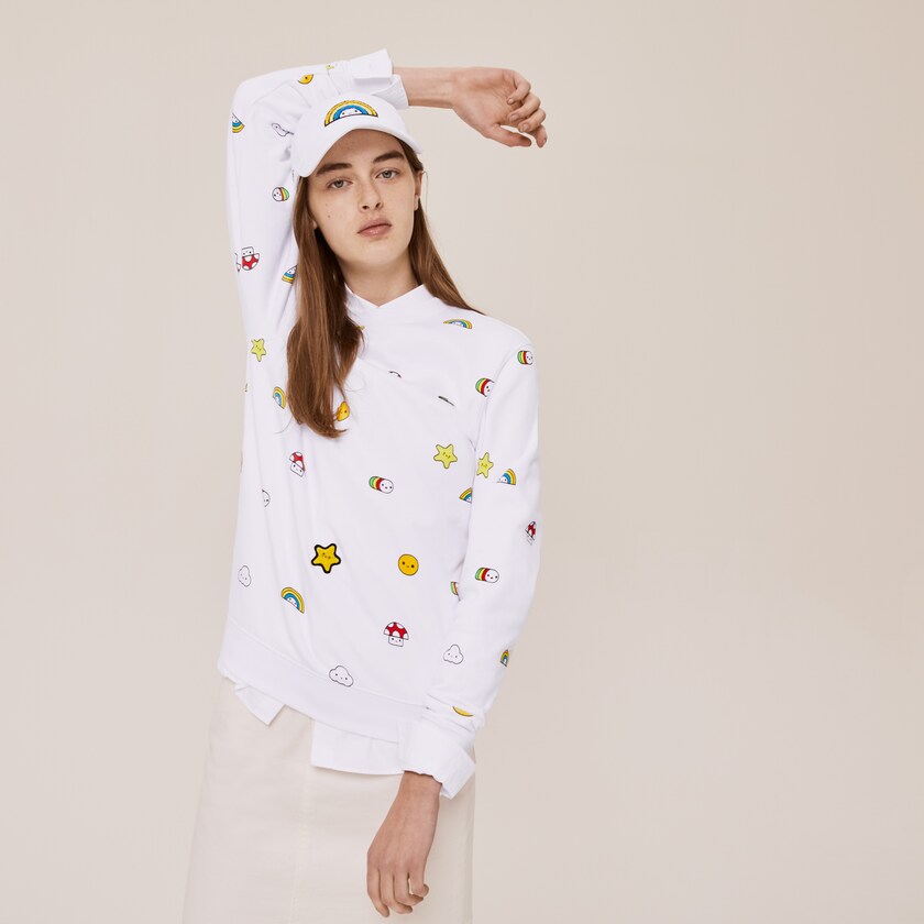 Moletons Branco Masculino Lacoste x FriendsWithYou Design WM5-33393C4
