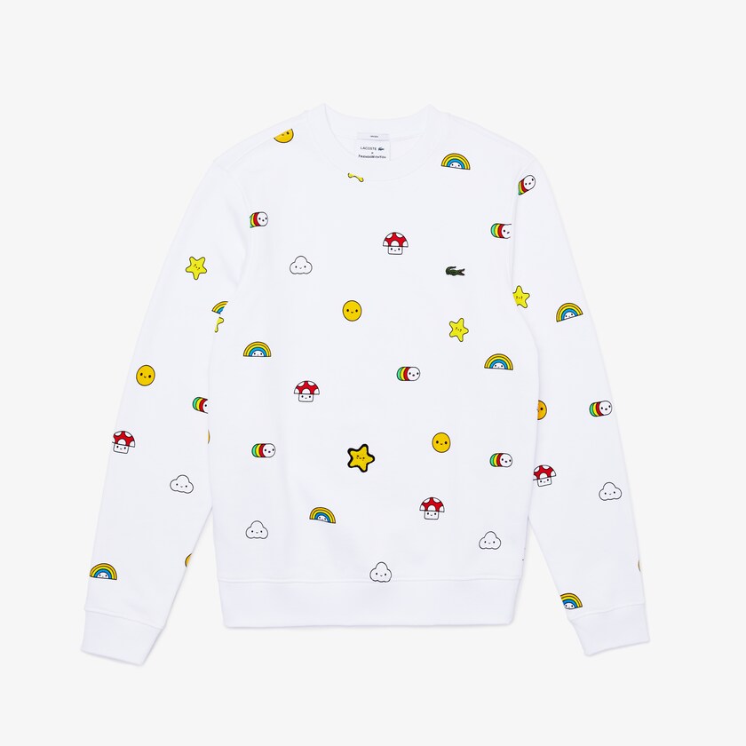 Moletons Branco Masculino Lacoste x FriendsWithYou Design WM5-33393C4