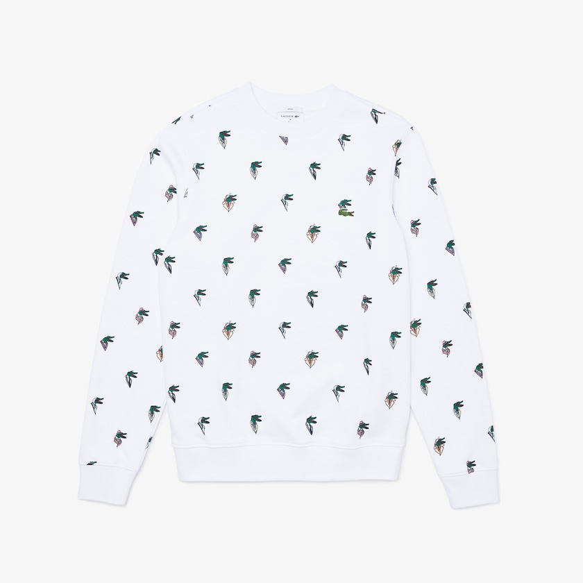 Moletons Branco Feminino Lacoste x Jean-Michel Tixier Print XA9-85918Y0
