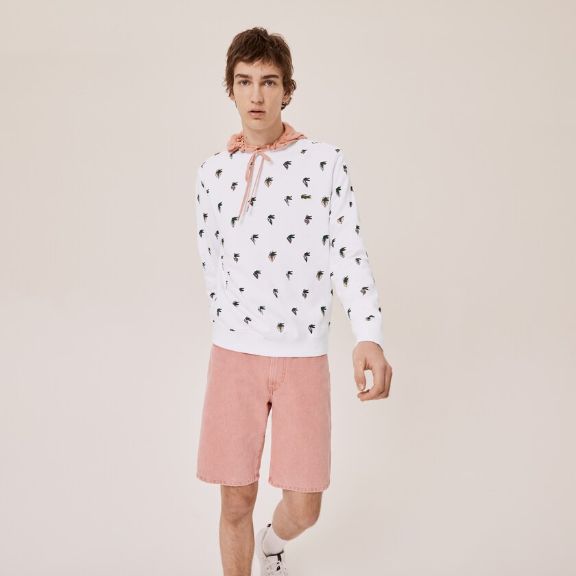 Moletons Branco Masculino Lacoste x Jean-Michel Tixier Print VQ7-19701X0