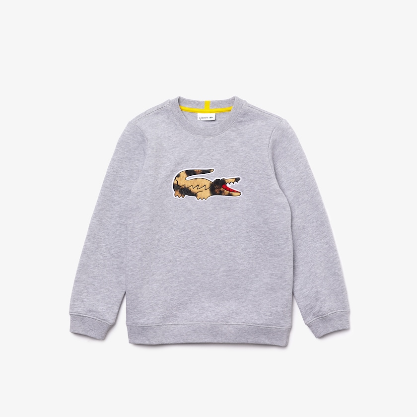 Moletons Cinzentas Branco Criança Lacoste x National Geographic Fleece TY3-61396I8