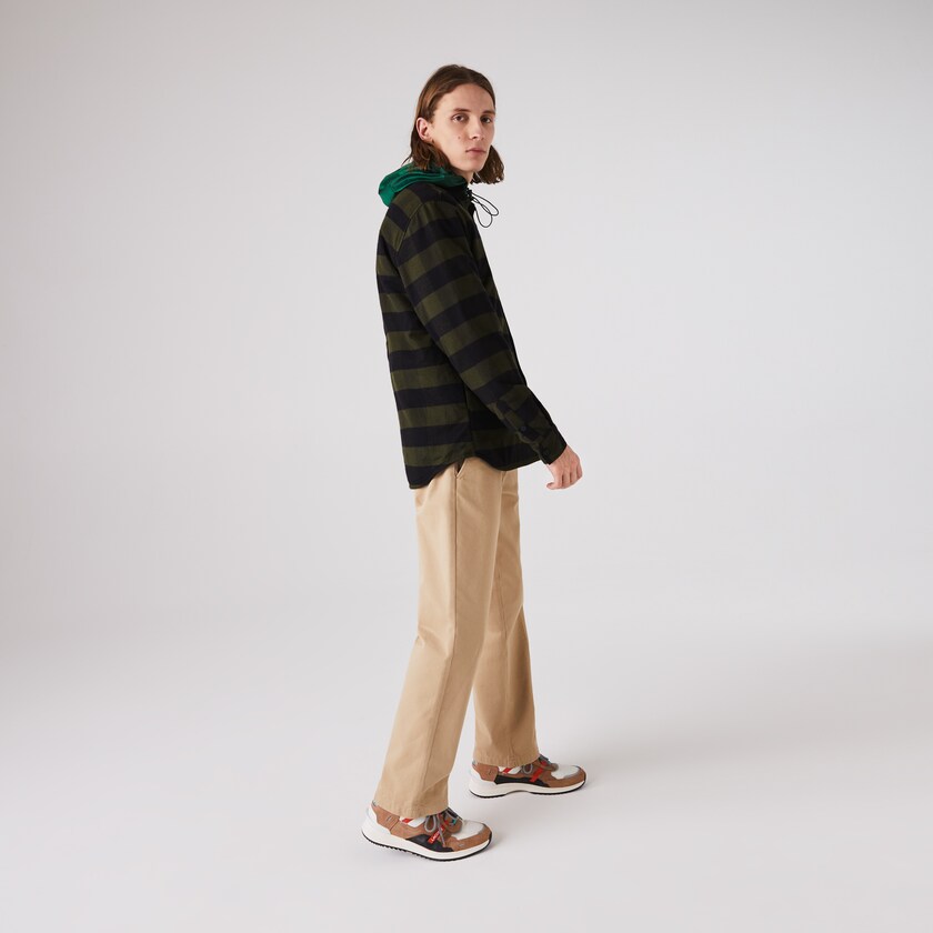 Sobrecamisas Caqui Verdes Pretas Masculino Lacoste Checked Quilted Cotton Flannel HC9-18451U9