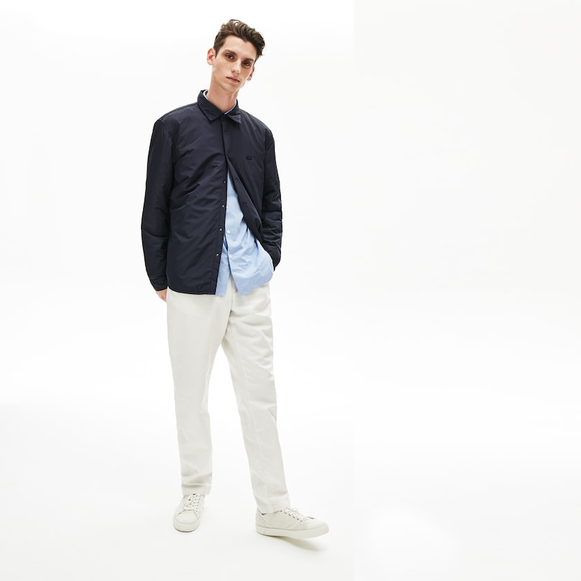 Sobrecamisas Azul Marinho Azuis Masculino Lacoste Padded Solid EJ9-51155D1