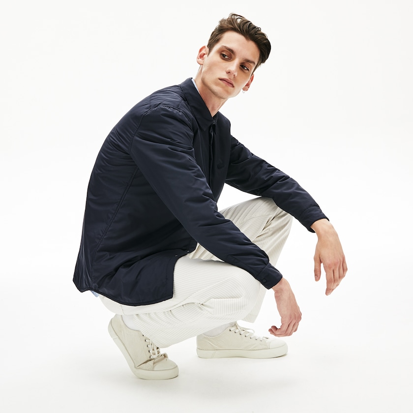 Sobrecamisas Azul Marinho Azuis Masculino Lacoste Padded Solid EJ9-51155D1