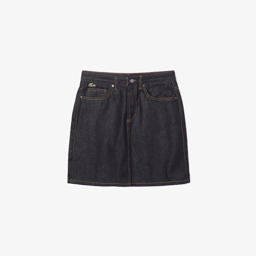 Saias Azuis Feminino Lacoste LIVE Dark Denim Mini MI8-88388U3