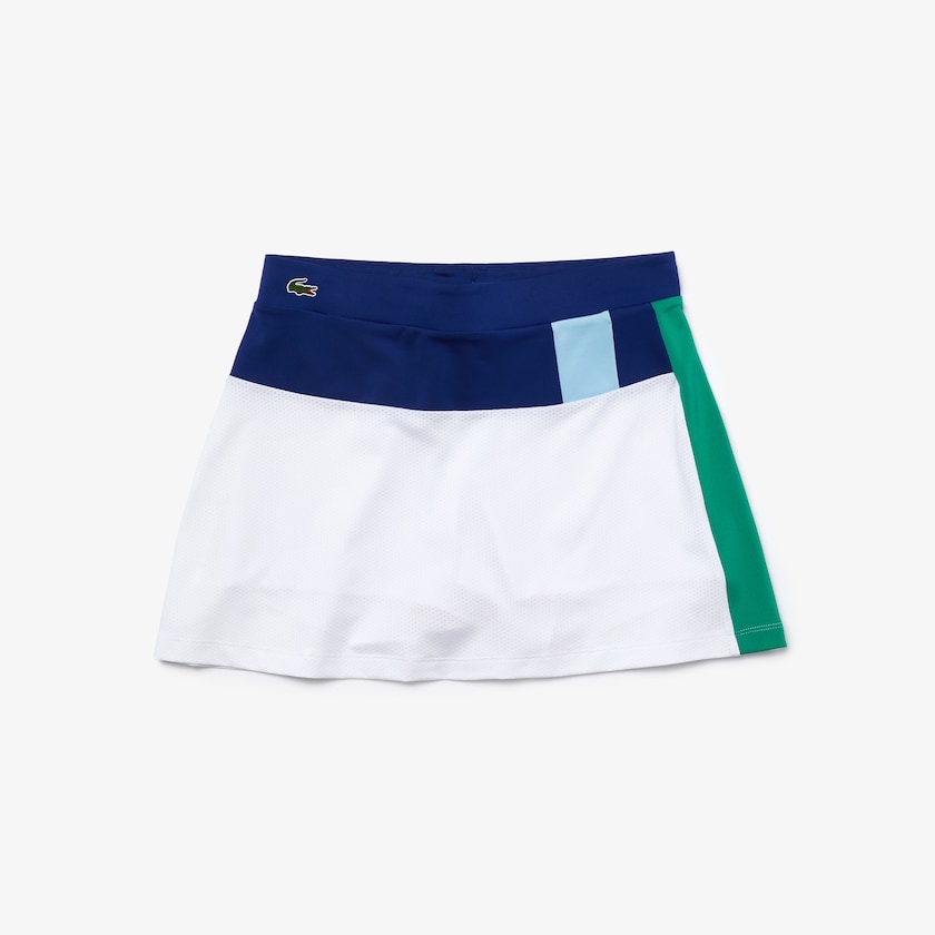 Saias Azuis Branco Amarelas Azuis Verdes Feminino Lacoste SPORT Breathable Stretch Tennis VI8-91429O2
