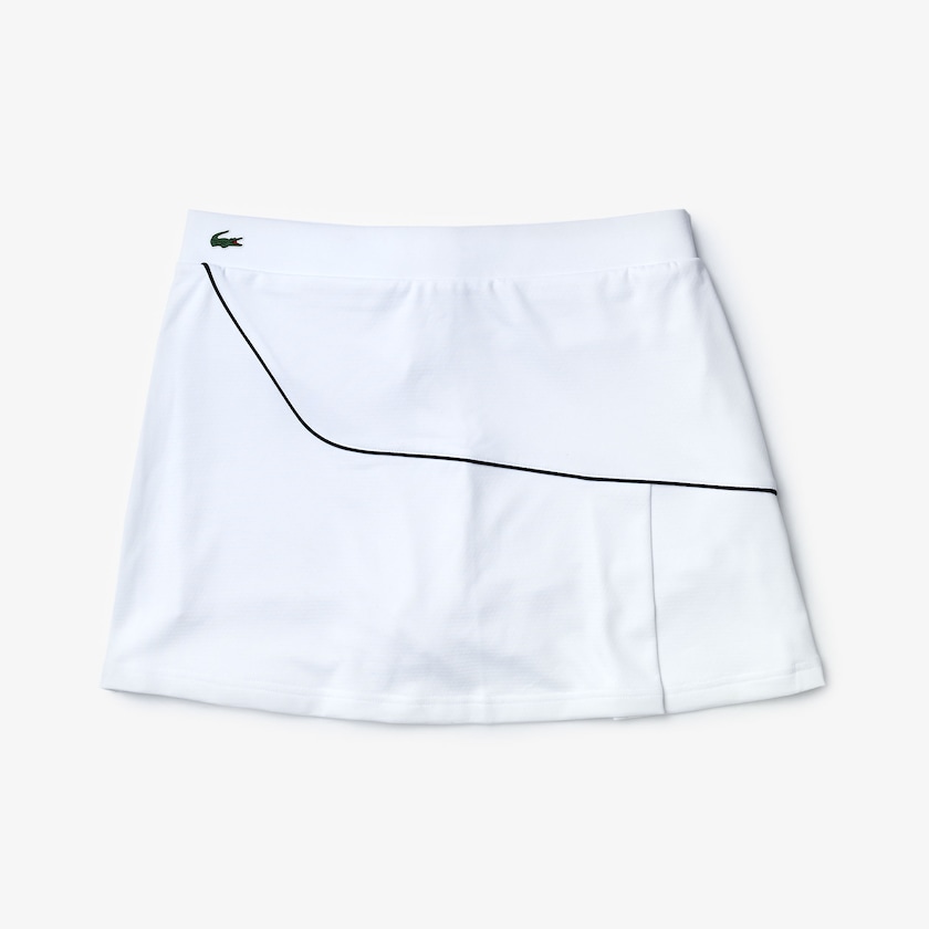 Saias Branco Azul Marinho Azuis Feminino Lacoste SPORT Built-in Shorty Breathable Stretch Golf CF2-09660E4