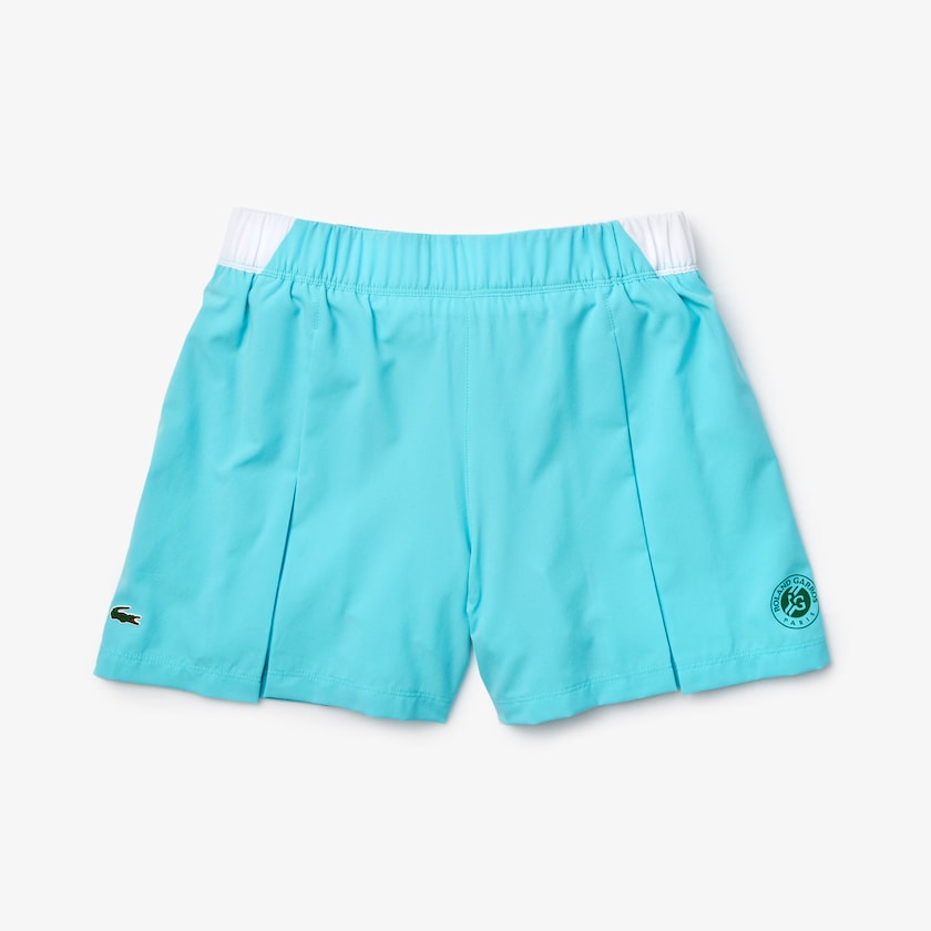 Saias Turquesa Branco Verdes Feminino Lacoste SPORT Roland Garros Culotte CO6-32993K7