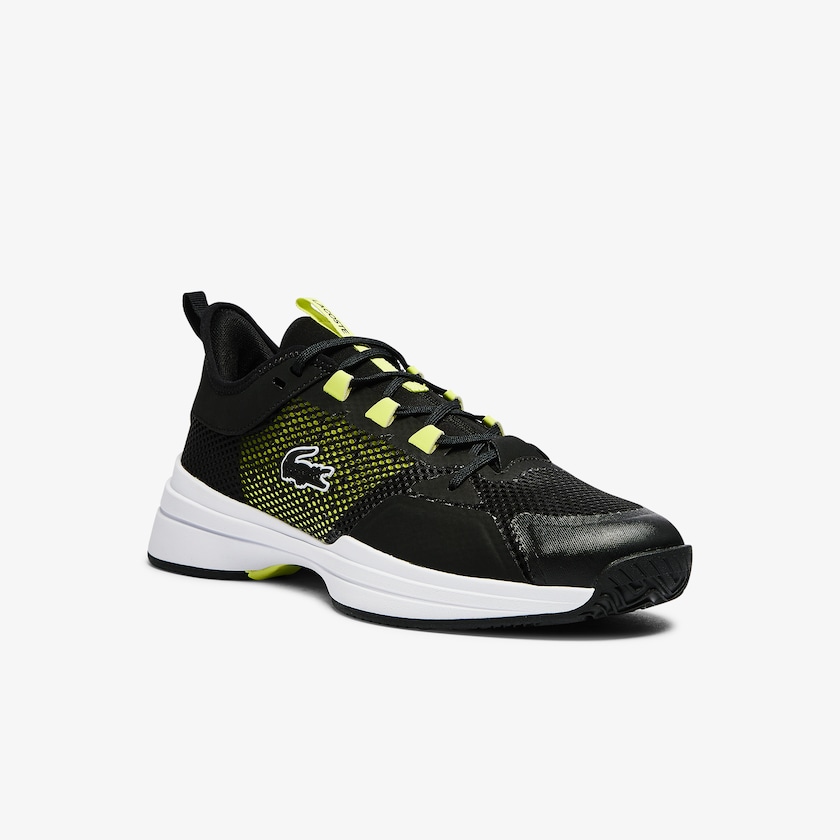 Sapatilhas Pretas Luz Amarelas Masculino Lacoste AG-LT 21 Textile UL7-79667V9