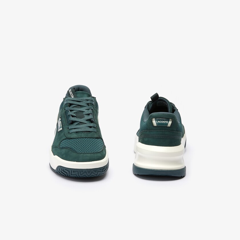 Sapatilhas Verdes Escuro Branco Masculino Lacoste Ace Lift Bicolour Leather GZ9-47824G6